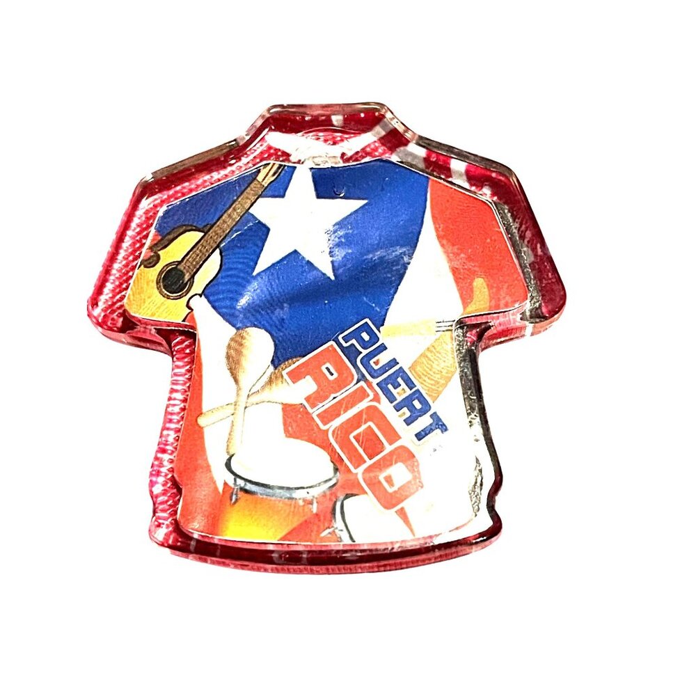 Puerto Rico Shirt-Shaped Fridge Magnet